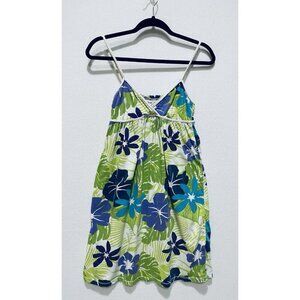 aeropostale green floral dress Ayanna Floral Pleated Tiered Maxi Dress main image 1